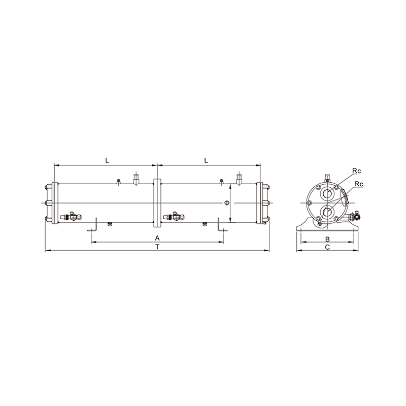 Dual System Sell&tube Vattenkyld kondensor